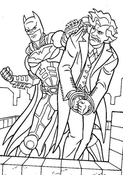 Batman z wrogiem klaunem