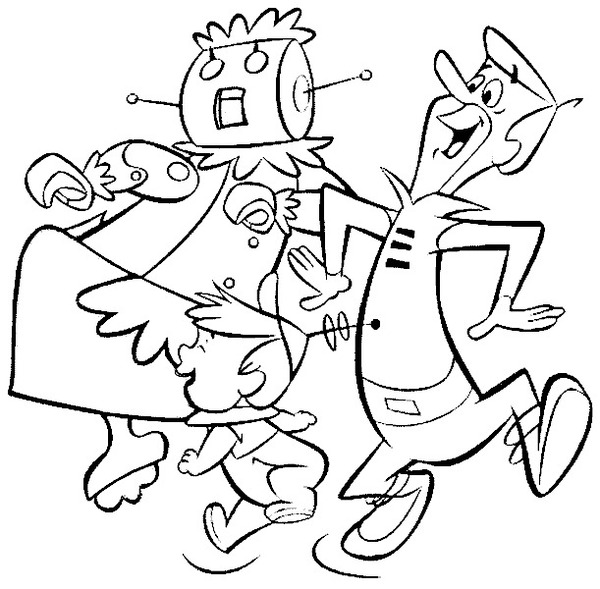 Bohaterowie z bajki The Jetsons