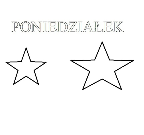 Dni tygodnia poniedziałek