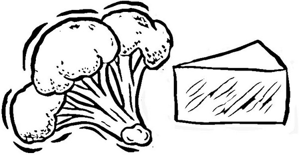 Malowanka z brokułem