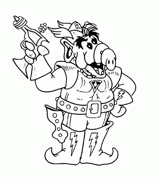 Kosmiczna kolorowanka z Alfem