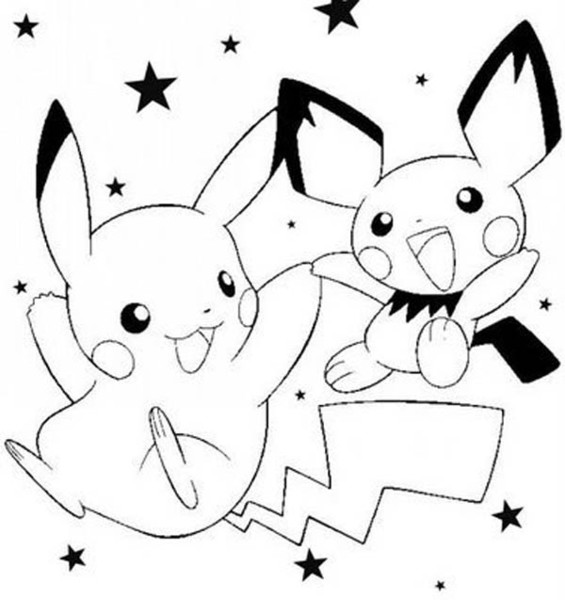 Obrazek z pokemonami do druku