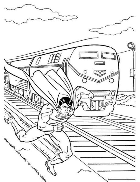 Superman i pociąg