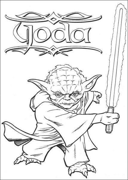 Yoda Star Wars do druku