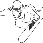 Zawodnik snowboardowy