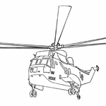 Helikopter kolorowanka