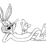 Kolorowanka z królikiem Bugsem